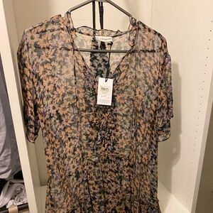 Coach floral flowy maxi dress